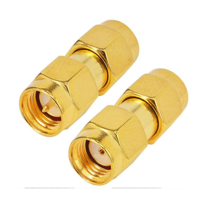 Adapter SMA plug / SMA-RP plug BARREL