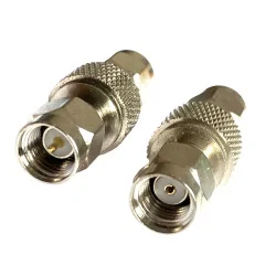 Adapter SMA plug / SMA-RP plug BARREL CHROME PLATED