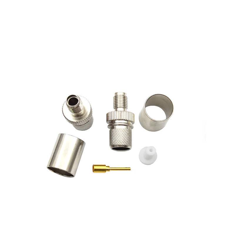 SMA socket connector for H1000 cable crimped