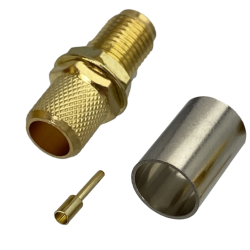 SMA socket connector for CNT300 cable crimp