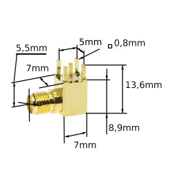 SMA patice pro tisk DPS - ANGLE