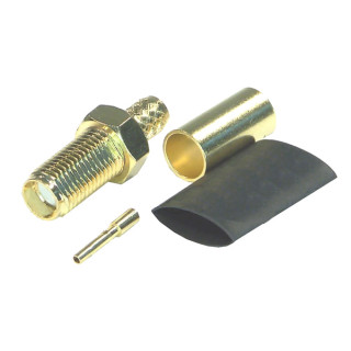 Złącze gniazdo SMA na kabel RG58 zaciskane