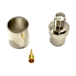 SMA-RP socket connector for H1000 cable CRIMPED