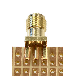 SMA-RP socket straight FOR PCB EDGE 1,2mm