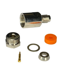 SMA-RP socket connector for RG174 cable, TWISTED