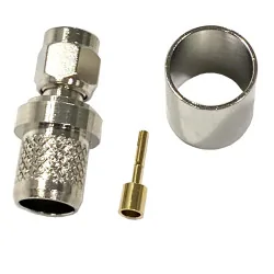 SMA RP plug connector for H1000 crimped cable