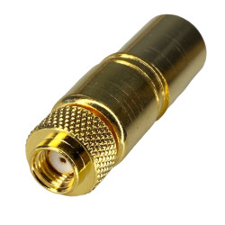 SMA-RP plug connector for H1000 cable CRIMP GOLD