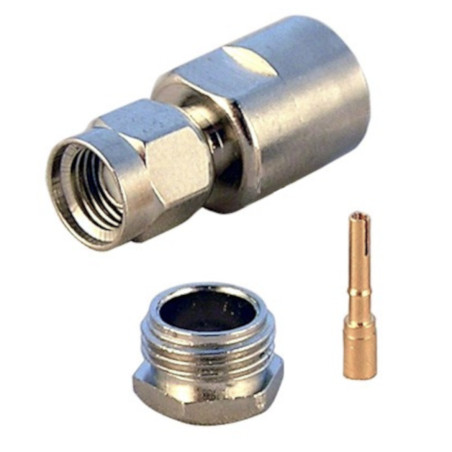 SMA RP plug connector for H155 cable, TWISTED