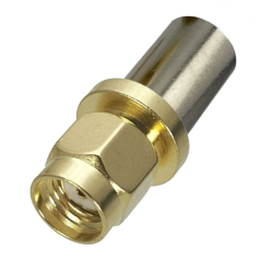 SMA RP plug connector for CNT300 cable, crimped