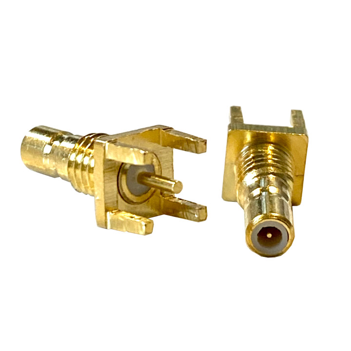 SMB socket connector for PCB - STRAIGHT