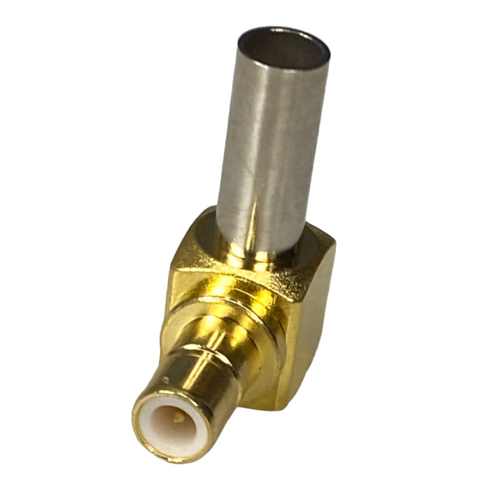 Złącze wtyk SMB na kabel RG174  KĄTOWY