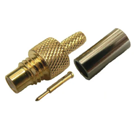 SMC socket connector for RG174 cable, crimped