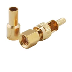 SMC plug connector for RG174 cable crimped