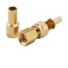 SMC plug connector for RG174 cable, crimped