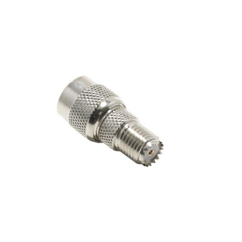 TNC plug/miniUHF socket adapter