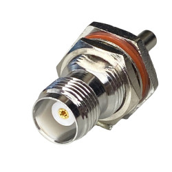 TNC socket connector for RG174 cable crimped HQ BHF