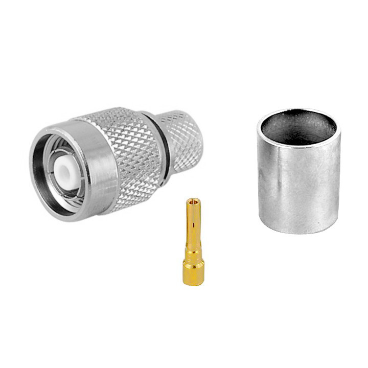 TNC-RP plug connector for H1000 cable, crimped