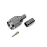 TNC plug connector for RG58 cable crimped