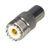 UHF socket connector for H1000 cable, crimped