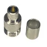 UHF socket connector for H1000 cable, crimped