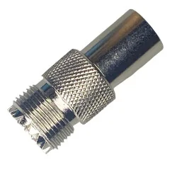 UHF socket connector for H1000 cable, crimped