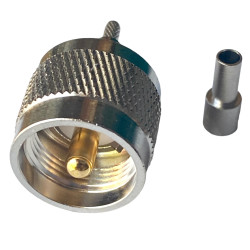 UHF PL MALE CRIMP PLUG FOR RG174 CABLE