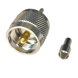 UHF plug connector for RG174 cable CRIMP HQ