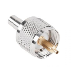 UHF plug connector for RG58 cable CRIMPED