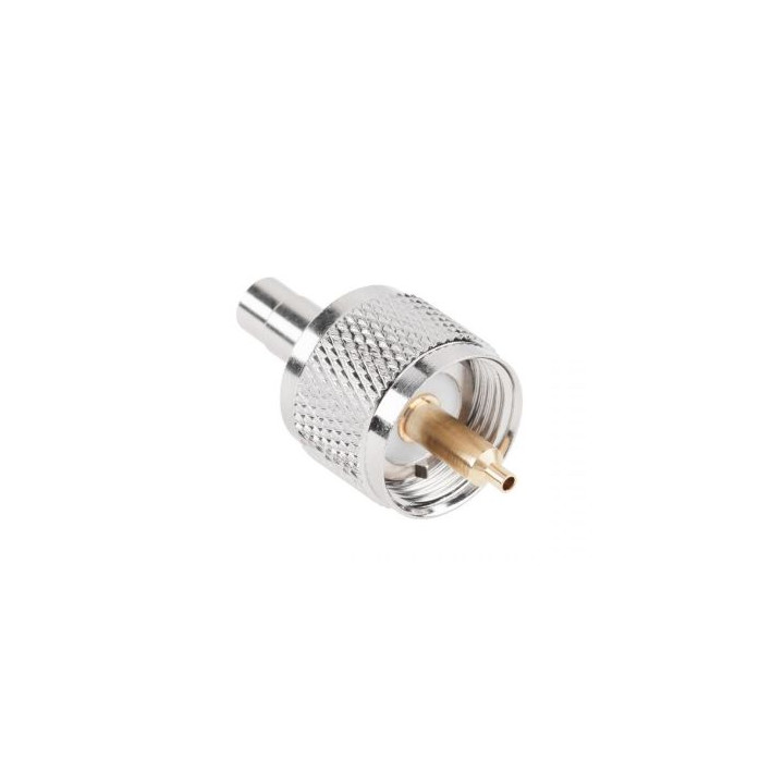 UHF plug connector for RG58 cable CRIMPED