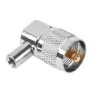 Conector UHF pe cablu RG58, unghi înșurubat