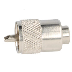 UHF plug connector for RG58 SCREWED cable