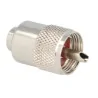 UHF plug connector for RG58 SCREWED cable