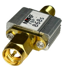 Bandpass filter 868MHz SMA plug / SMA socket v1