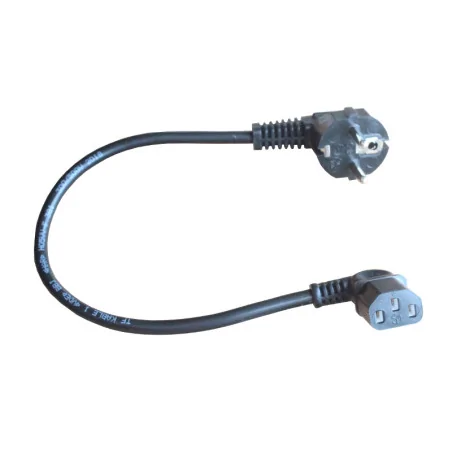 POLISH power cable C13 ANGLED 0,3m