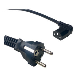 POWER CABLE C13 angled / SHUCKO straight 0.8m