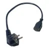 POWER CABLE C13 straight / SHUCKO angled 0.4m
