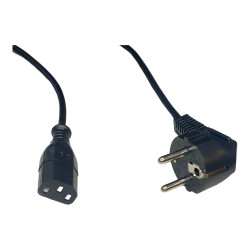 POWER CABLE C13 straight / SHUCKO angled 0.4m