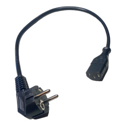 POWER CABLE C13 straight / SHUCKO angled 0.8m