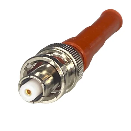 BNC RP SHV plug connector for RG58 cable, crimped