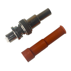 Conector BNC RP SHV pentru cablu RG58, sertizat