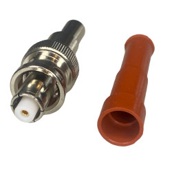 BNC RP SHV plug connector for RG58 cable, crimped