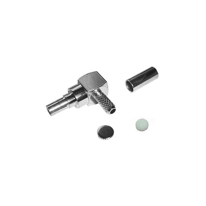 CRC9 plug connector ANGLED for RG174 cable