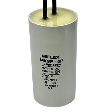 MIFLEX 2uF 450V POLISH motor run capacitor