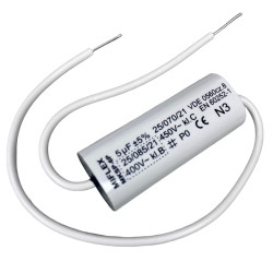 Motor capacitor 5uf 450V axial VERY SMALL