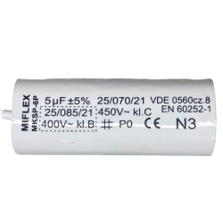 Motor capacitor 5uf 450V axial VERY SMALL