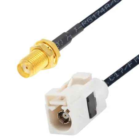 Pigtail FAKRA B socket / SMA socket RG174 1m