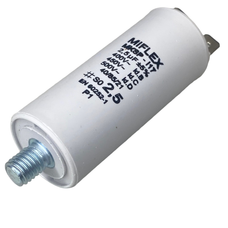 Motor capacitor 2.5uF 400V VERY SMALL con