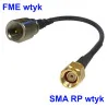 Pigtail FME plug / SMA-RP plug RG174 20cm