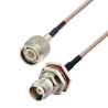 Pigtail TNC socket / TNC plug RG316 20cm