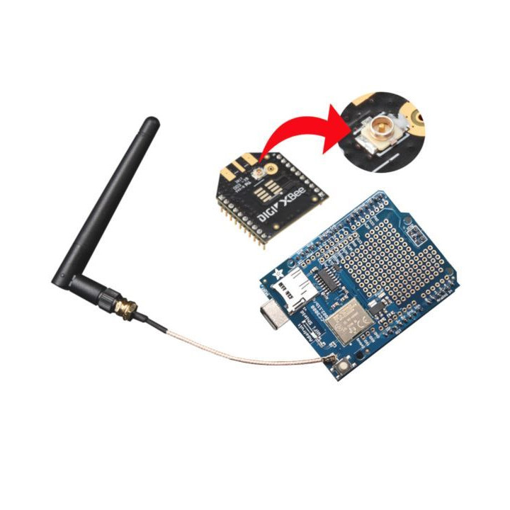 Pigtail uFL wtyk żeński RP SMA gniazdo RF1.13 70cm